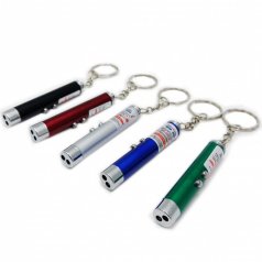 Лазерная указка-брелок с фонариком