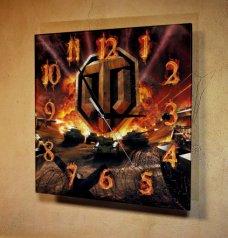 Часы настенные "World of tanks лого"