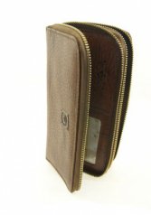 Купюрник  молнии т.коричневый