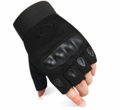 Перчатки беспалые черные