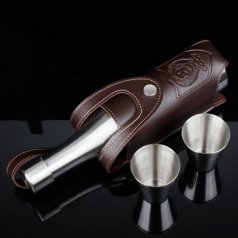 Бутылка стальная в чехле "Россия", (18 oz)