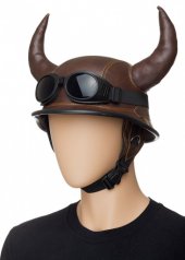 Шлем с рогами + очки