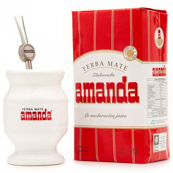 Набор "Amanda" (Мате 500гр+Калабас+Бомбилья)
