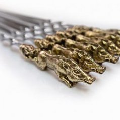 Шампур литье головы животных