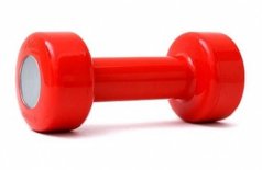 Часы-будильник "Гантеля" красные