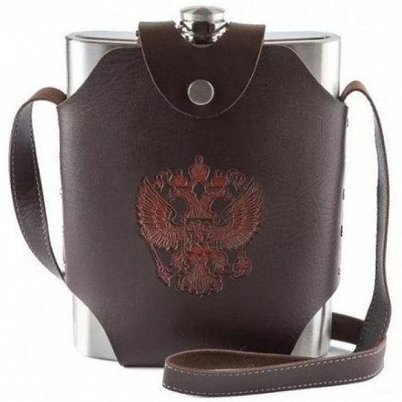 Фляга-гигант "Россия" в чехле (48 oz)
