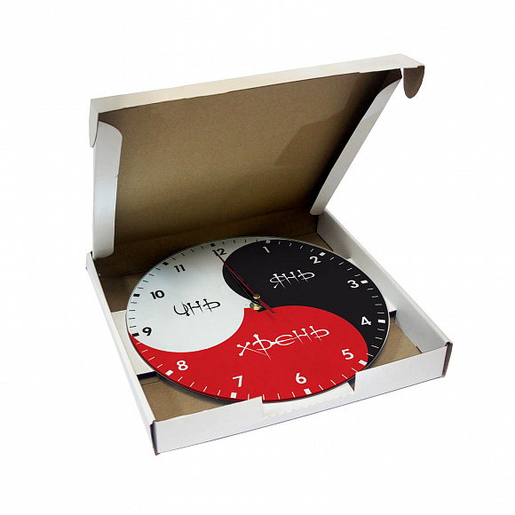 Часы настенные "Инь Янь Хрень"