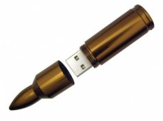 Флеш-карта "Патрон" медь на 8 Гб