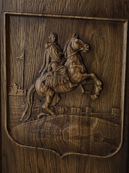 Нарды массив дуба "Медный всадник" 50х29