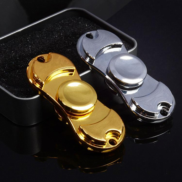 Спиннер Premium B2 металл, 2 лепестка, золото