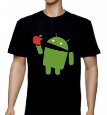 Футболка шелк. "Андроид"