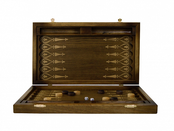 Нарды массив дуба "Утро в сосновом бору" 50х29